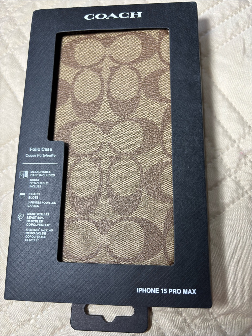 Coach IPhone 15 Pro Max Folio Case